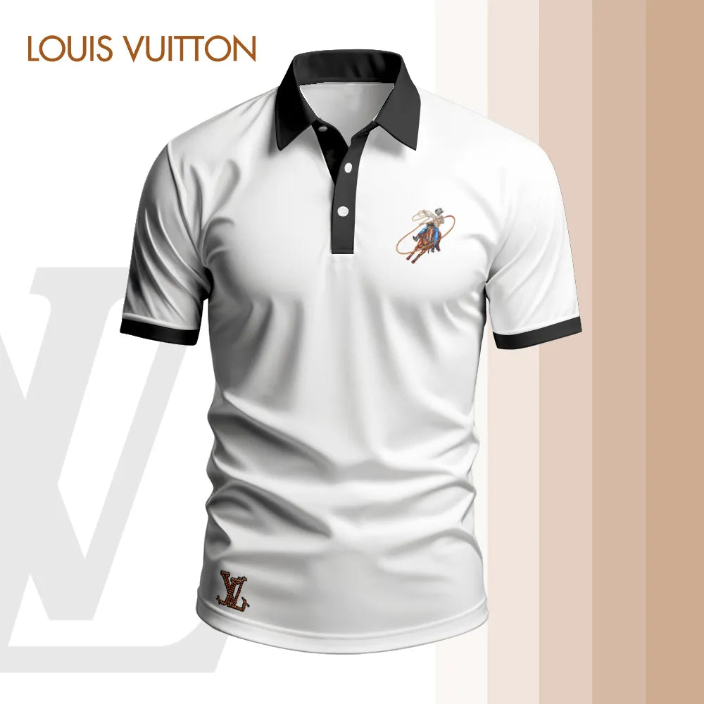 High Quality Printed Men's Polo-shirt-lx-pllv2025017