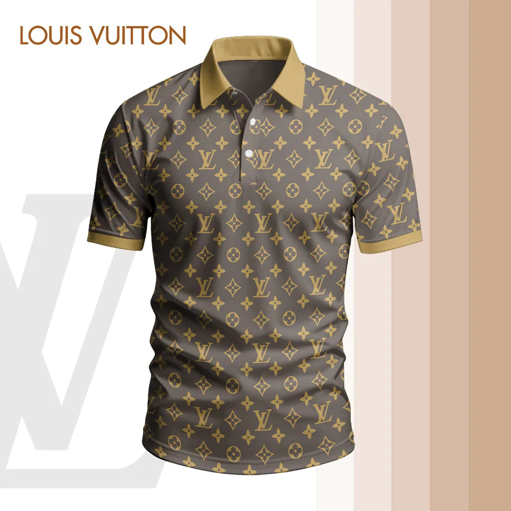 High Quality Printed Men's Polo-shirt-lx-pllv202501